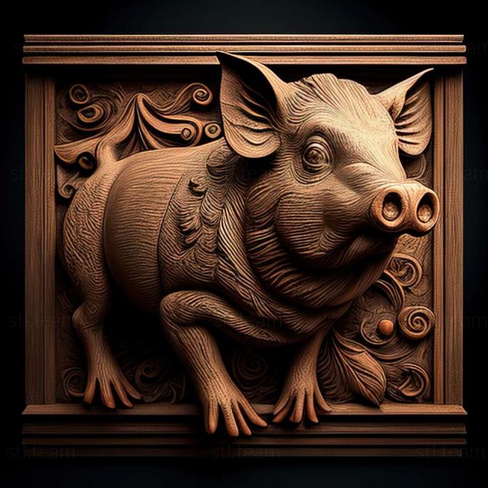 3D model Pig (STL)